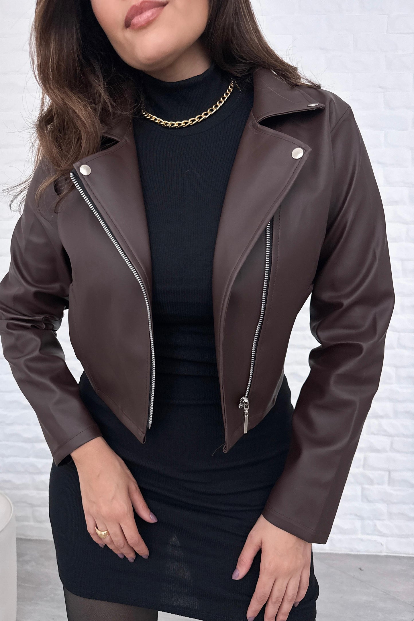 Jaqueta Courino Marrom