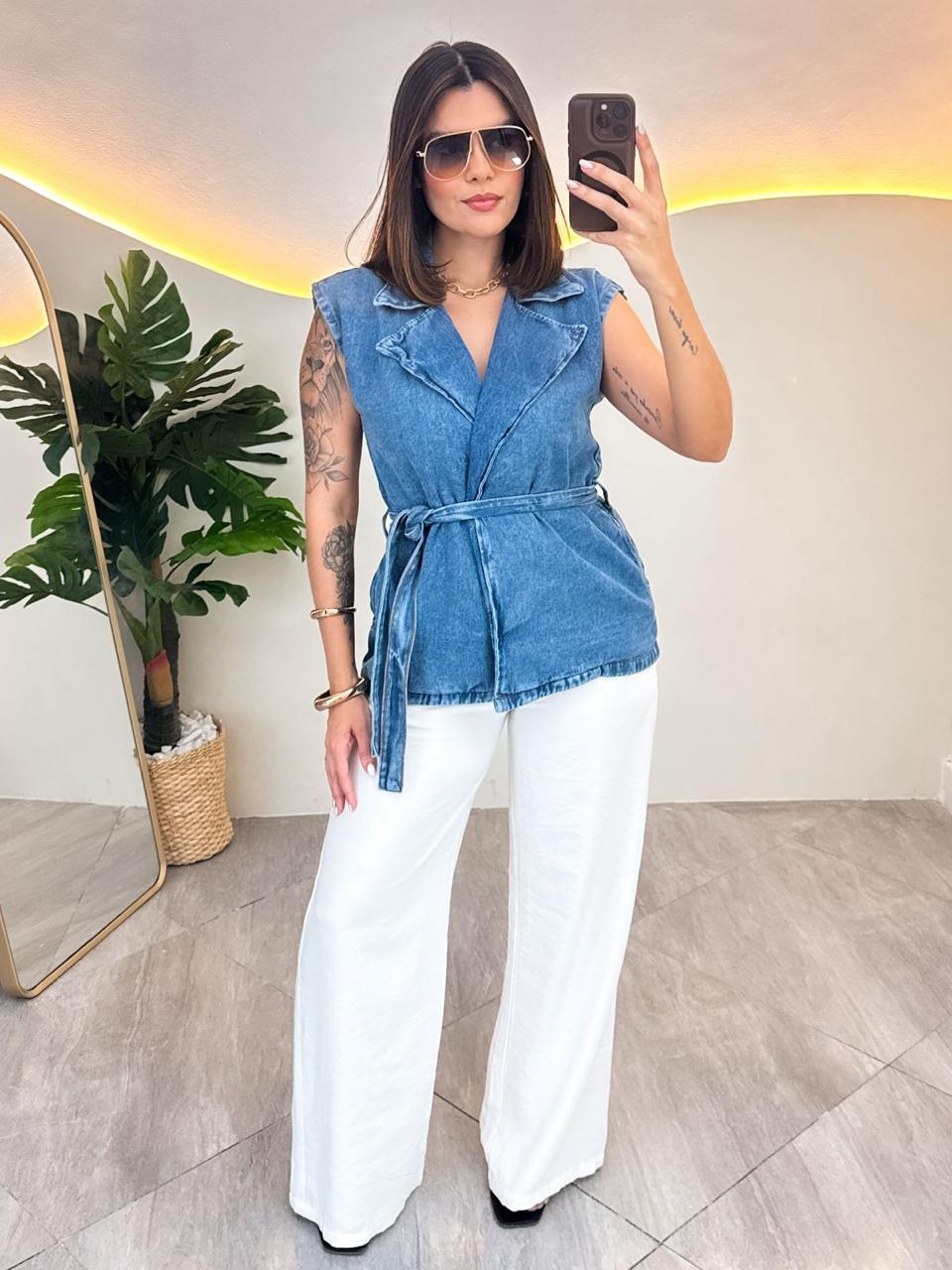 Maxi Colete Jeans Anya