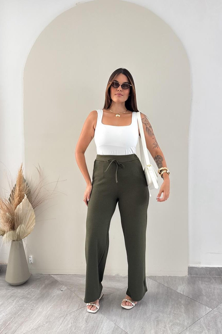 Calça Canelada Karina