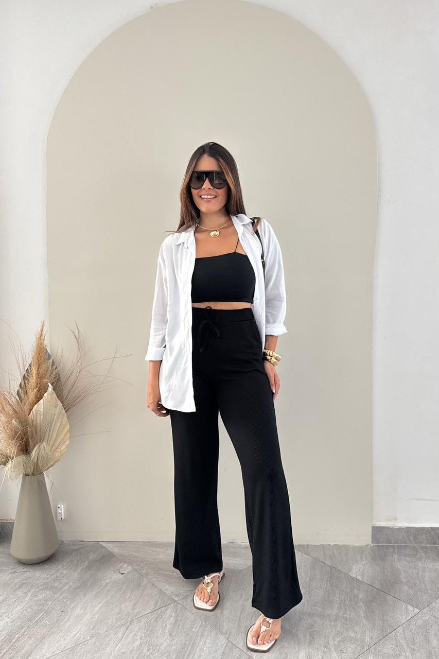 Calça Canelada Karina