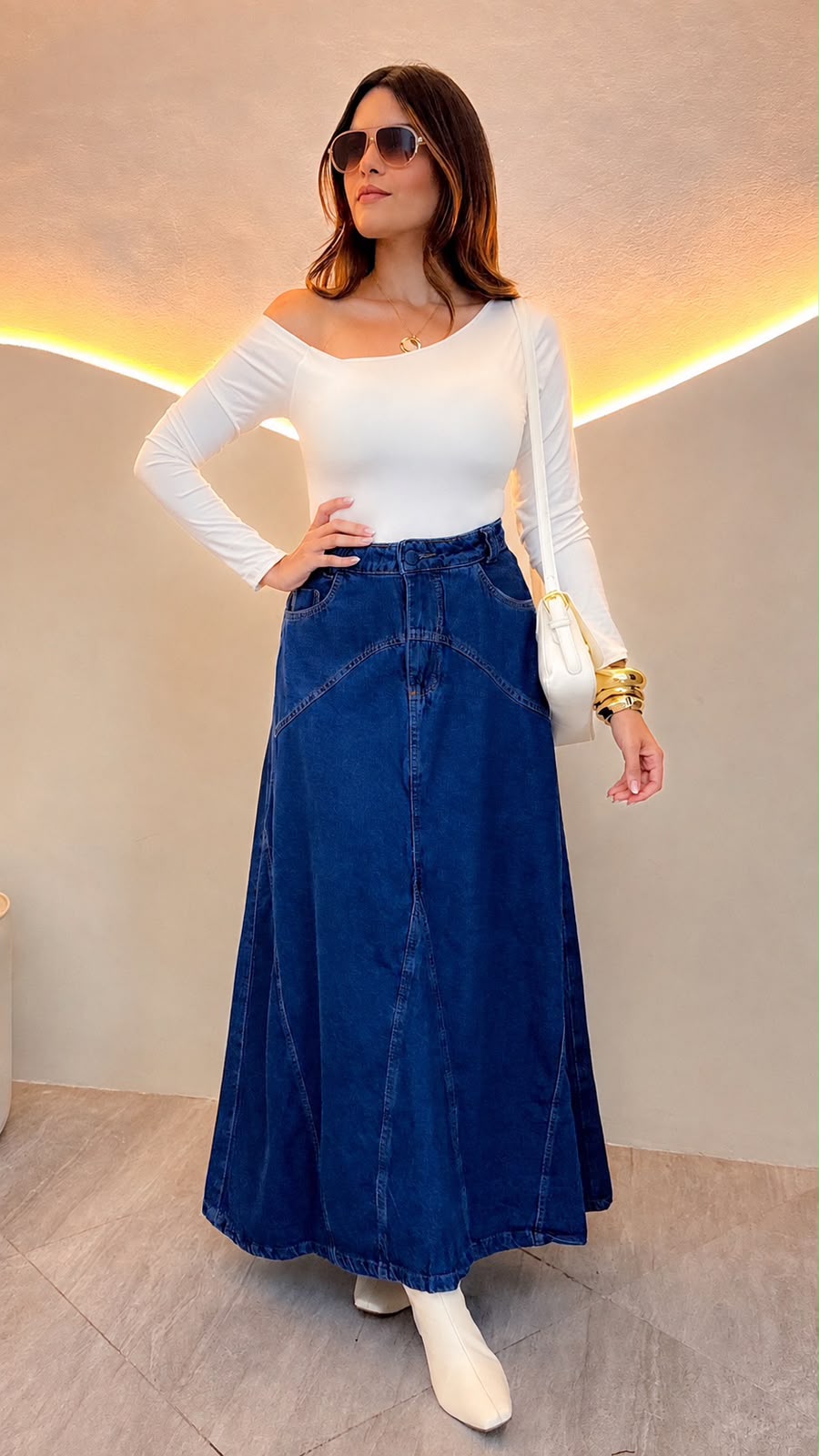 Saia Jeans Marina