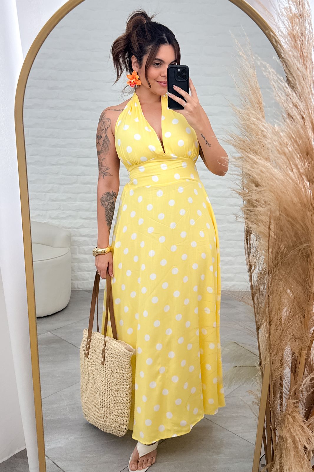 Vestido Poá Sabrina