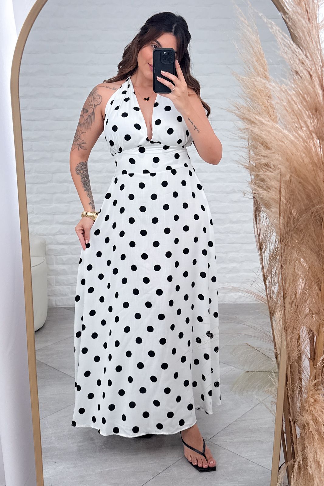 Vestido Poá Sabrina