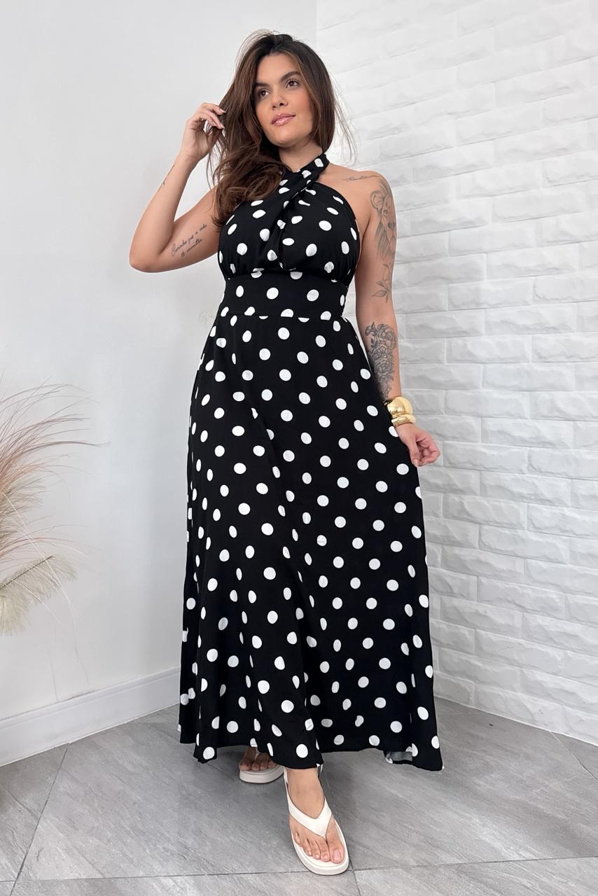 Vestido Poá Sabrina