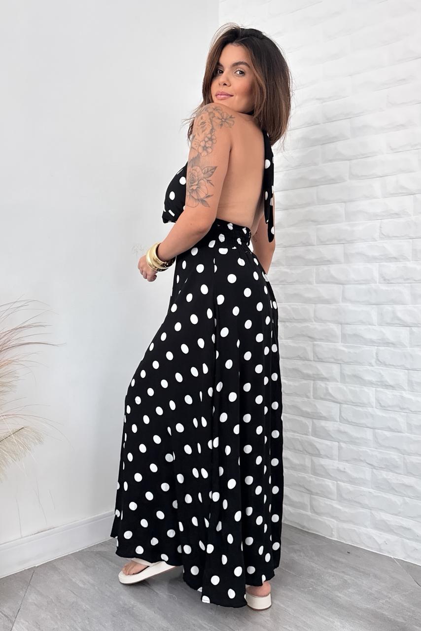 Vestido Poá Sabrina